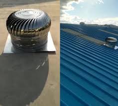 Cyclone roof ventilator improving airflow in factory