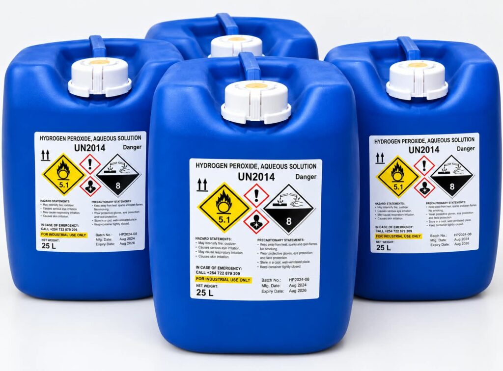 Industrial hydrogen peroxide for water treatment in East Africa